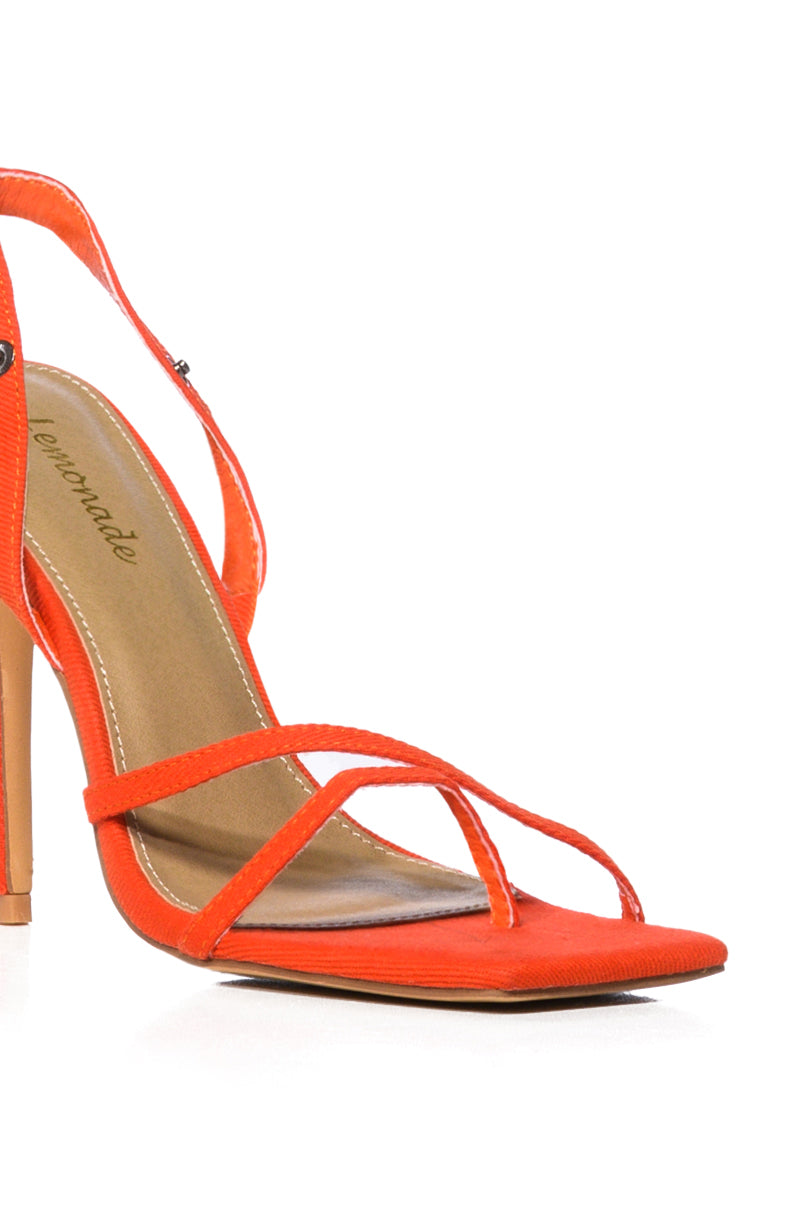 HOE DOWN TWO PIECE SANDAL IN ORANGE