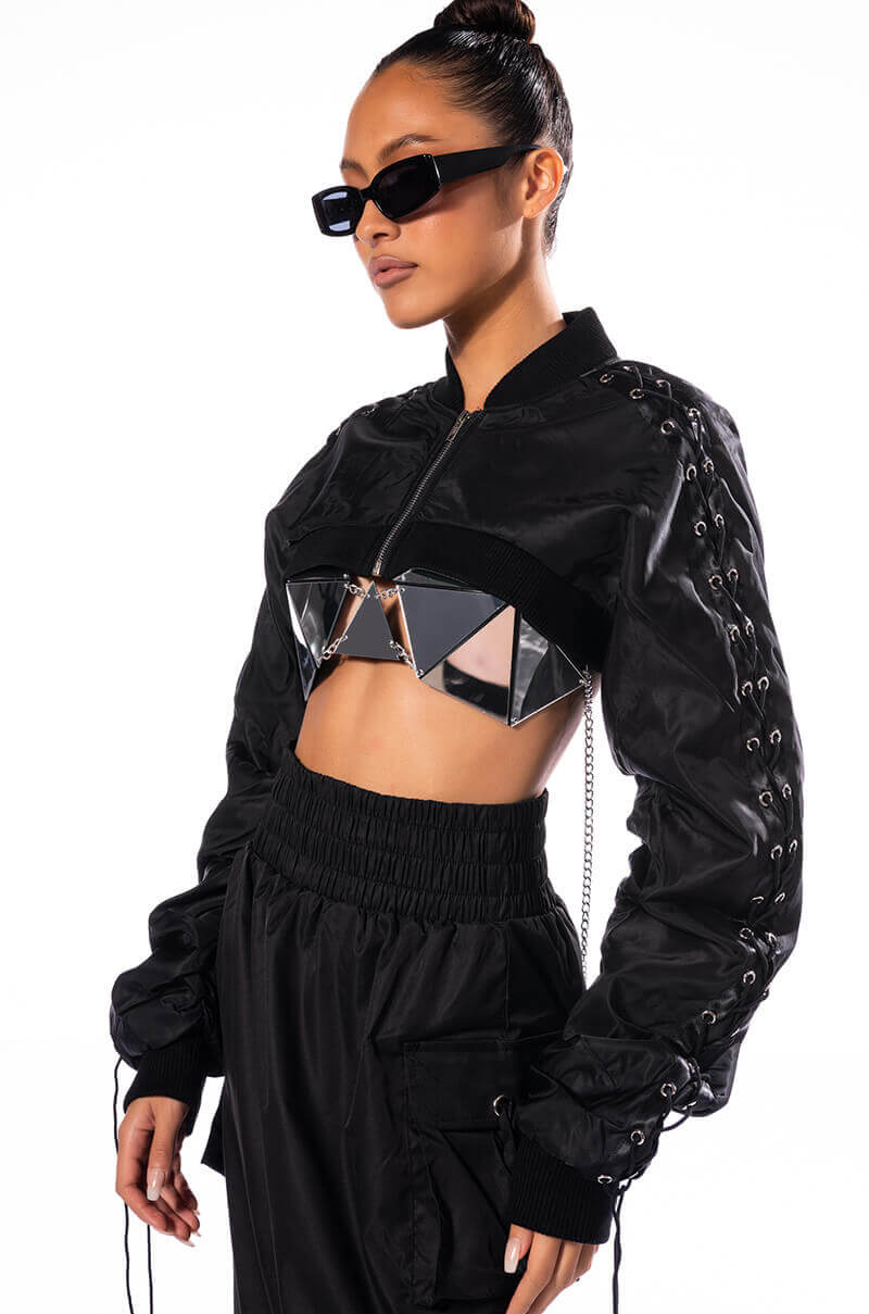 I'D BE JEALOUS TOO METAL BRA TOP
