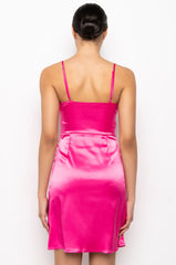IN IT TO WIN SATIN MAXI DRESS