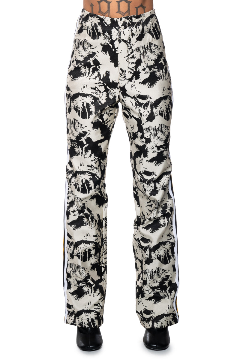 INDIFFERENT RIB TRIM TROUSER PANT