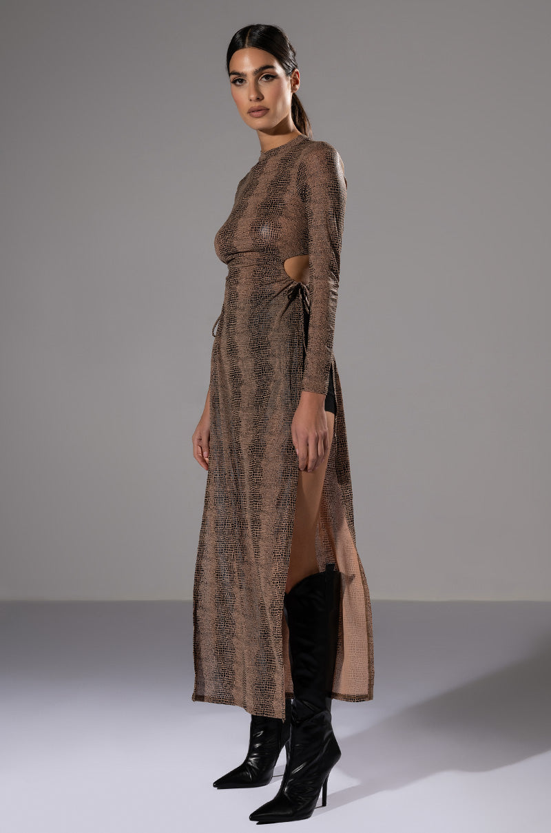 INTRODUCE ME SIDE SLIT MAXI DRESS