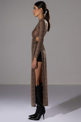 INTRODUCE ME SIDE SLIT MAXI DRESS