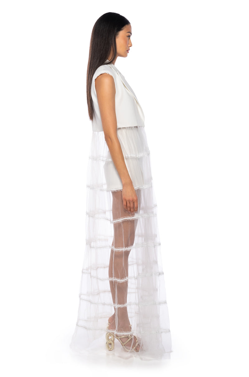 JADA MESH SKIRT VEST