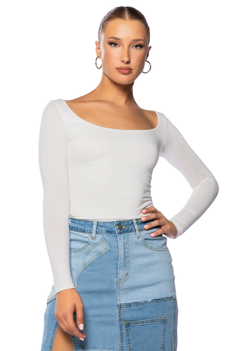 KAYA DOUBLE LAYER LONG SLEEVE TOP