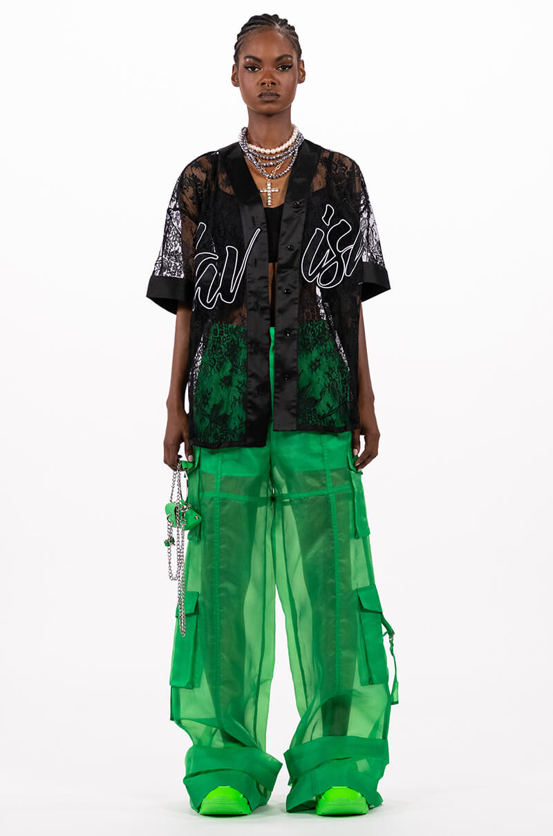 LAVISH FLORAL LACE JERSEY