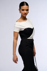 LEAVE IT TEE WITH CORSET