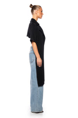 LET IT COME TRUE OPEN BACK DUSTER IN BLACK