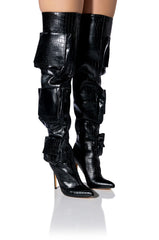 LEVELUP OVER THE KNEE STILETTO BOOT