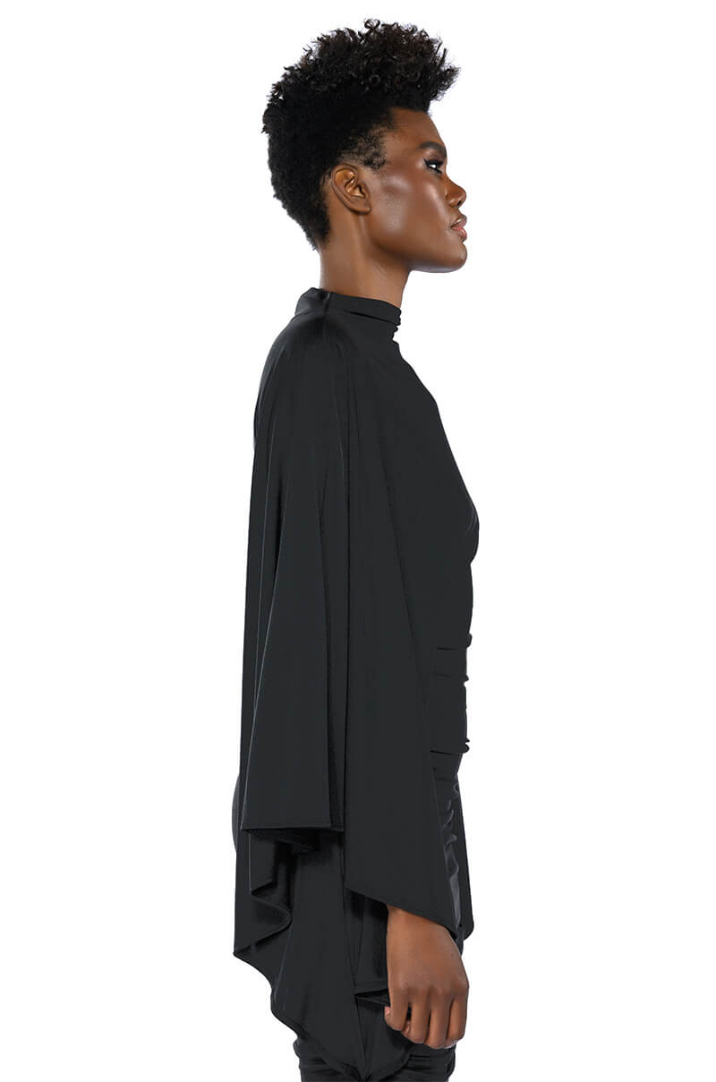 LIKE A STATUE BUTTERFLY SLEEVE MINI DRESS