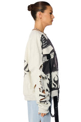 LIMITED EDITION CUT OUT GRAPHIC SWEATSHIRT