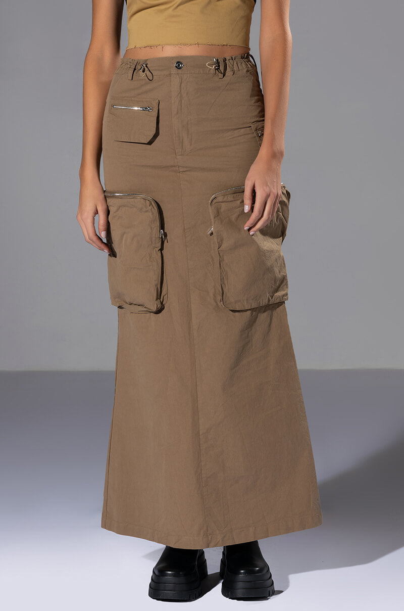 LIMITED VIBE CARGO MAXI SKIRT