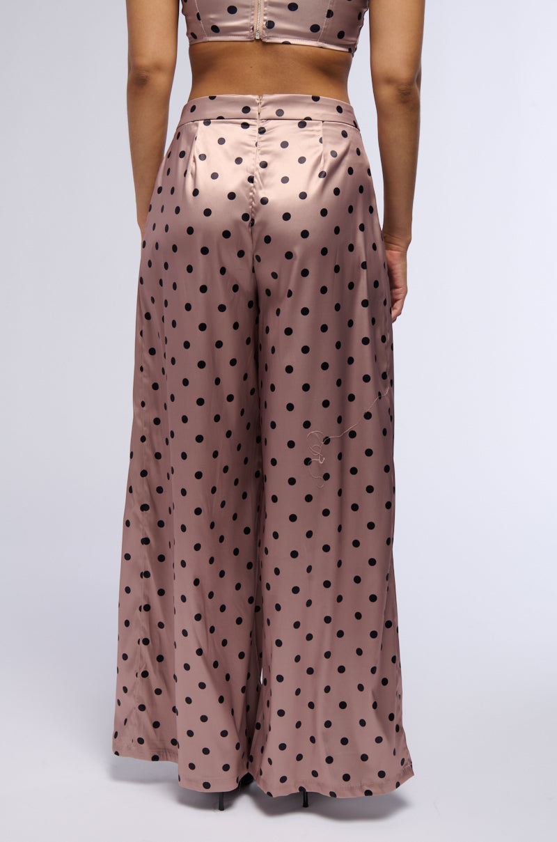 LORRAINE POLKA DOT WIDE LEG TROUSER