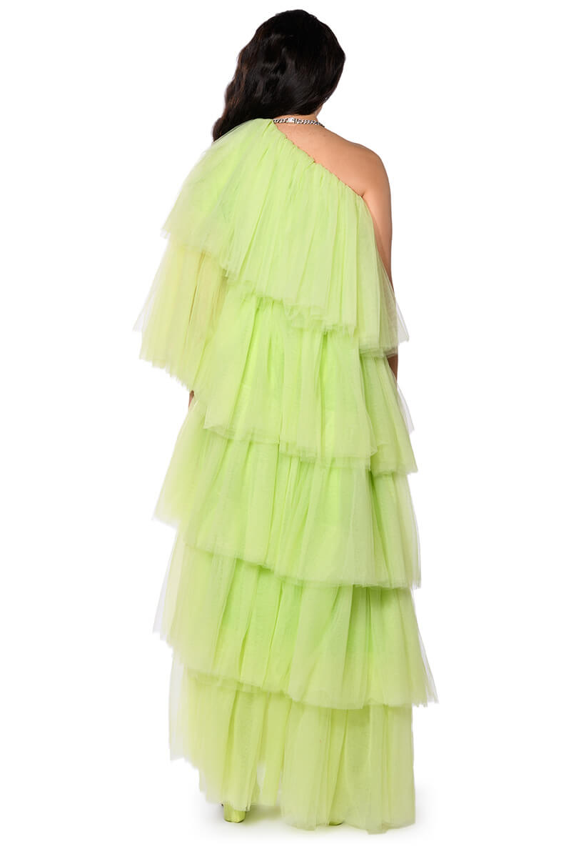 MIA ASYMMETRICAL LAYERED MAXI DRESS