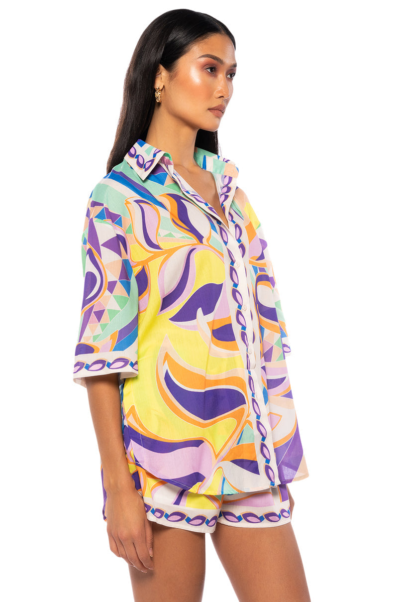 MINDING MINE BUTTON UP BLOUSE