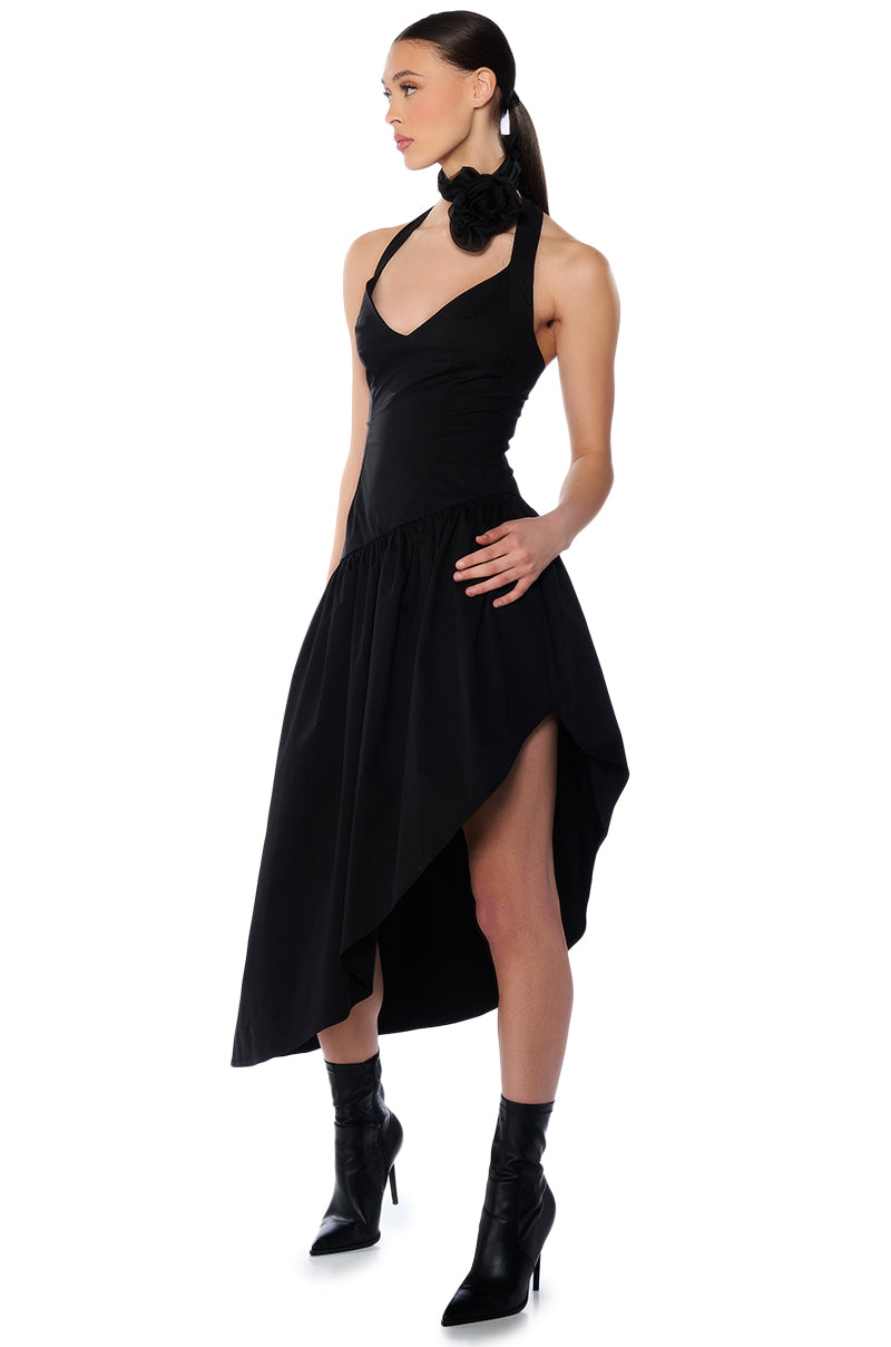 MYKONOS POPLIN MIDI DRESS