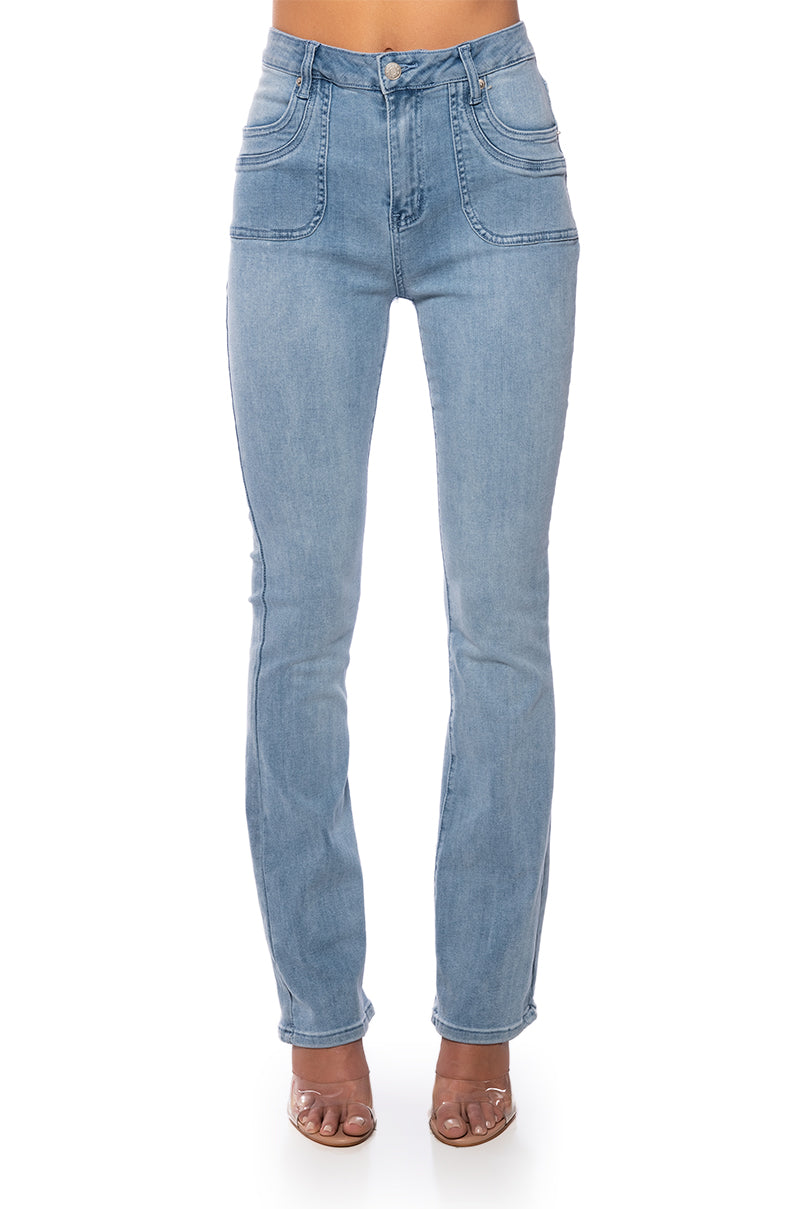MYSTERY IN YOUR MIND LOW RISE FLARE JEANS