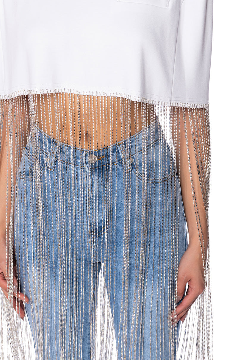 NEW LEVEL SHINE CROPPED BLOUSE