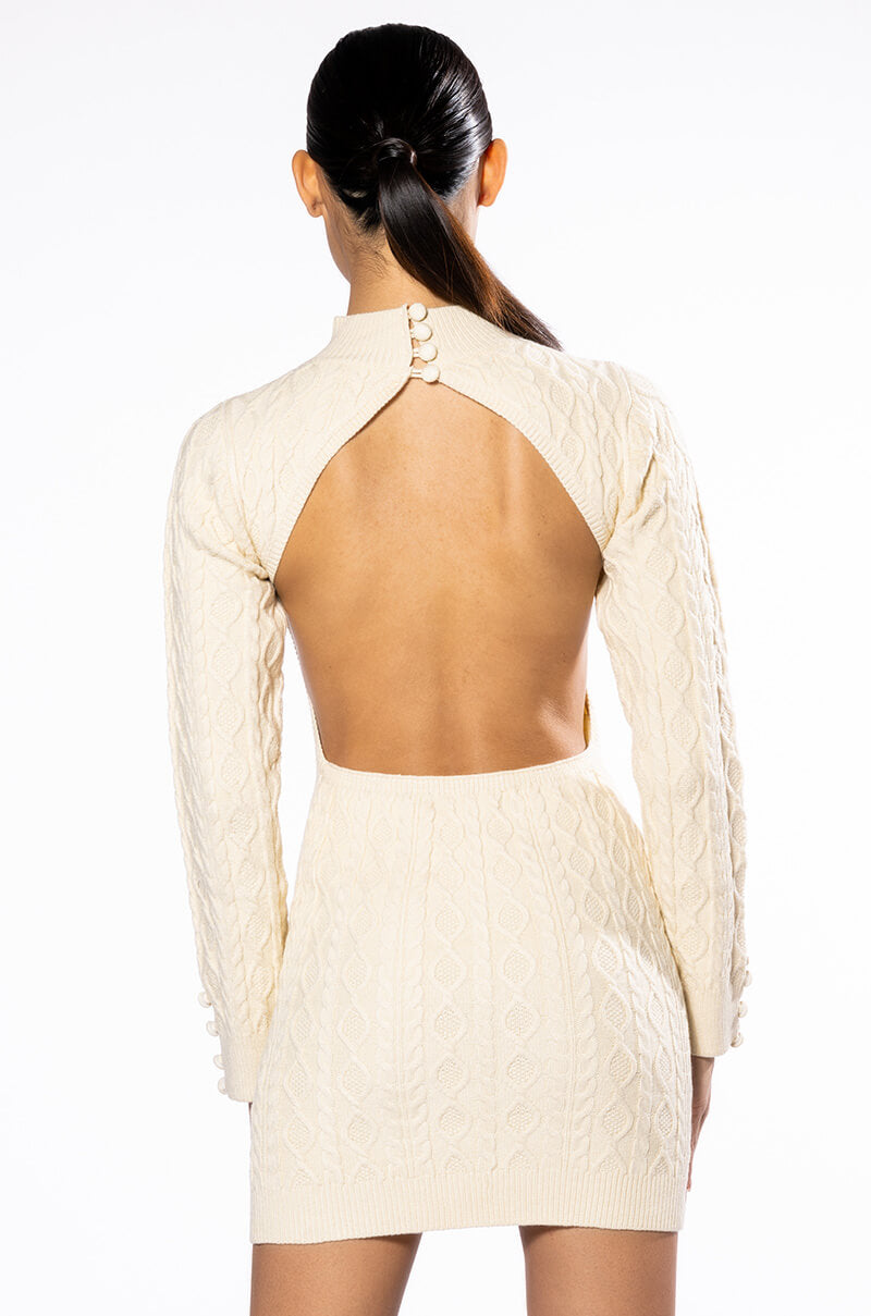 NIGHTS WITH YOU KNIT MINI DRESS