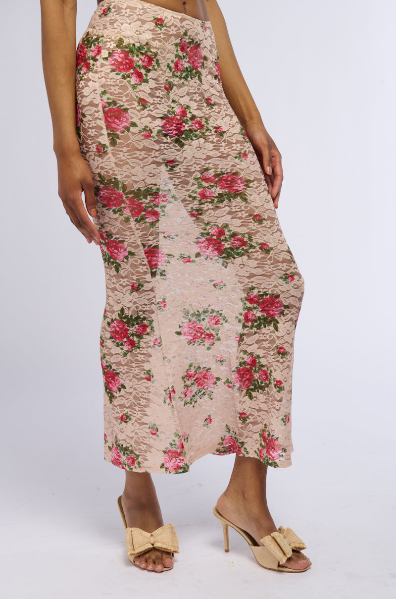 NINA FLORAL MAXI SKIRT