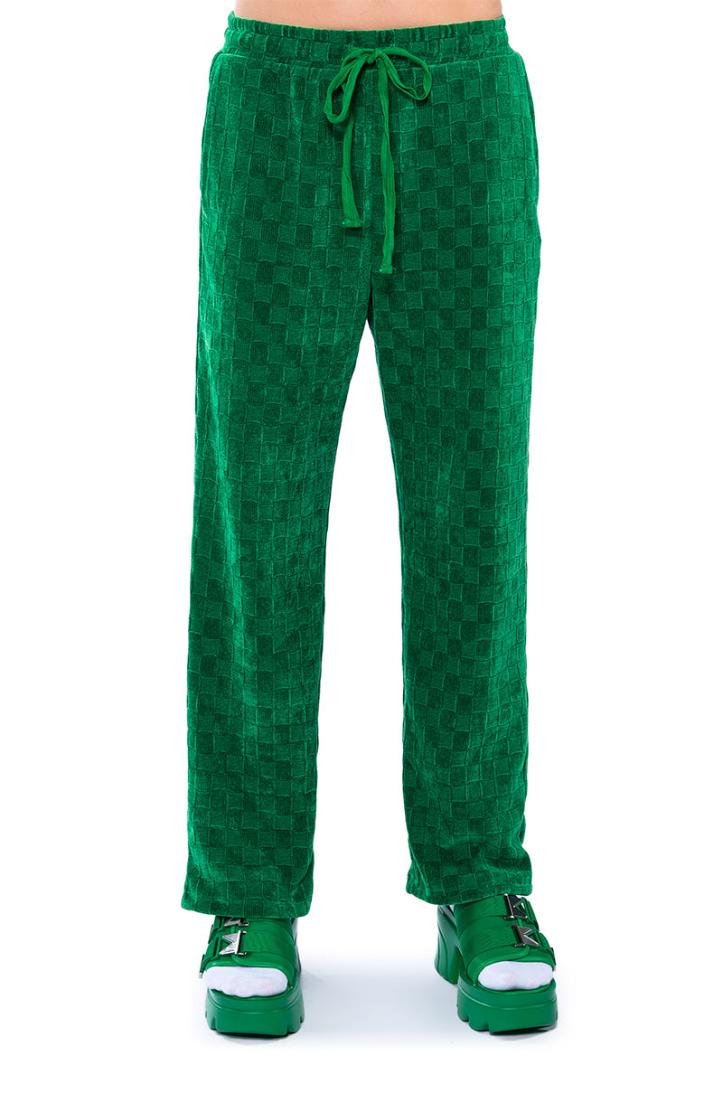 NINA TEXTURED STRAIGHT LEG JOGGER