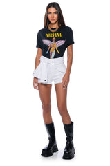 NIRVANA IN UTERO OVERSIZED BAND TEE