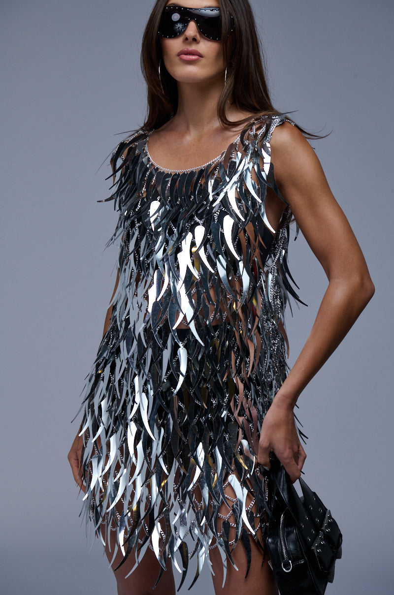 NO ONE LIKE ME SEQUIN MINI DRESS