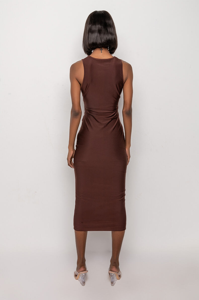 NO PROMISES MIDI DRESS