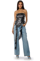 NONSTOP RUCHED TUBE TOP