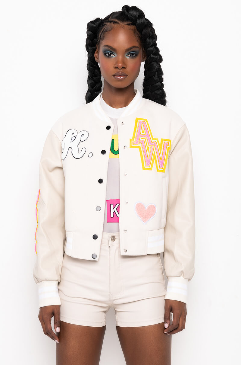 OKAY TONAL VARSITY BOMBER