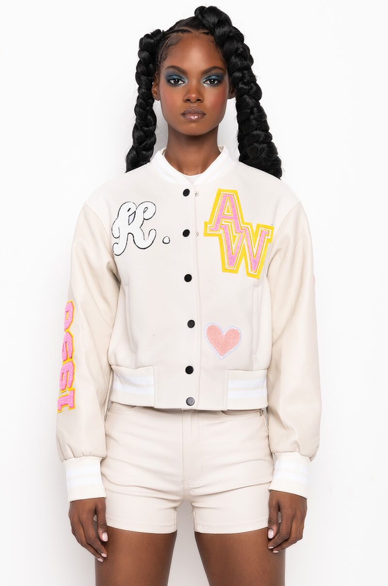 OKAY TONAL VARSITY BOMBER