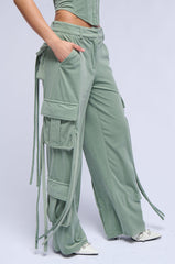 OLIVIA WIDE LEG CARGO PANTS