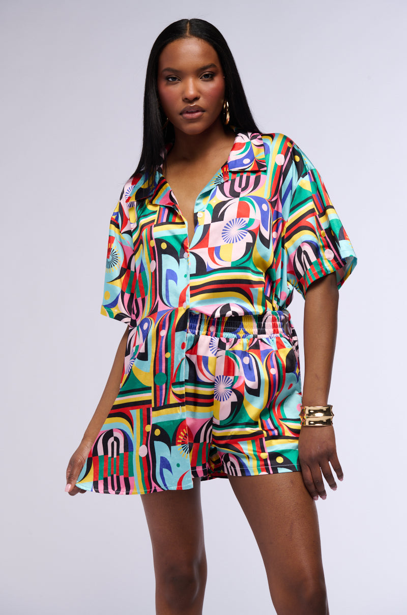 ON THE BOARDWALK SATIN SHORT