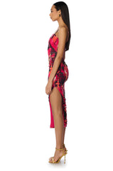 OVERSEAS VACATION MESH MIDI DRESS