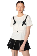 PAPER GANGSTA SHORT SLEEVE WHITE TEE