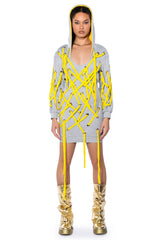 PARKER STRING DETAIL SWEATSHIRT DRESS