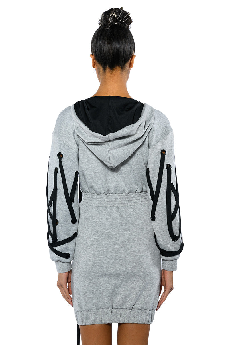 PARKER STRING DETAIL SWEATSHIRT DRESS