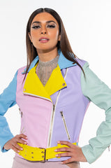 PASTEL DREAMS MOTO JACKET