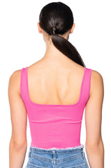 PAXTON SEAMLESS SQUARE NECK SLEEVELESS BODYSUIT