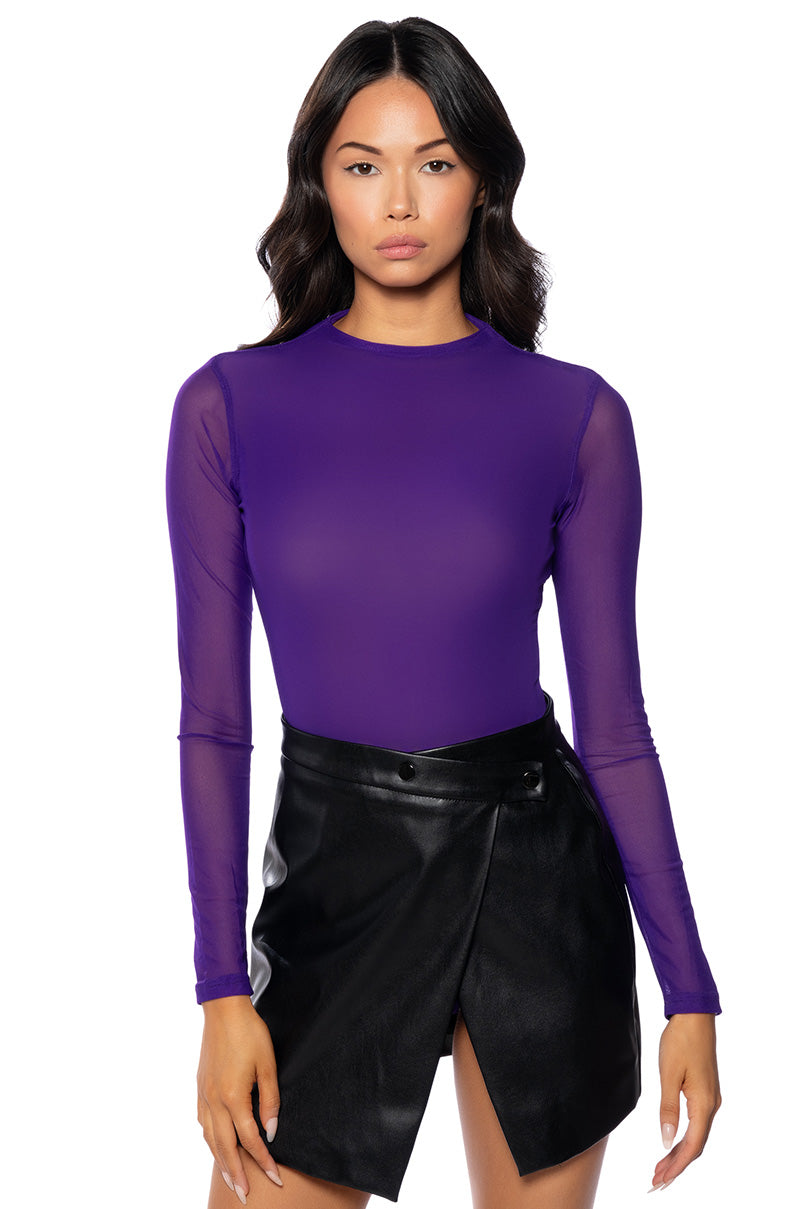 PAXTON SEXY MESH CASUAL BODYSUIT