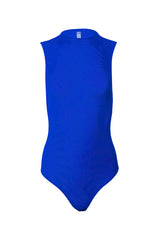 PAXTON SLEEVELESS MESH BODYSUIT IN ROYAL BLUE