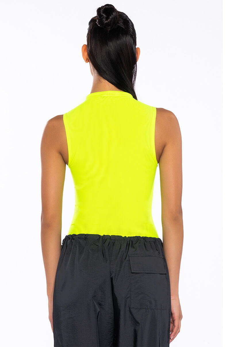 PAXTON SLEEVELESS MESH BODYSUIT