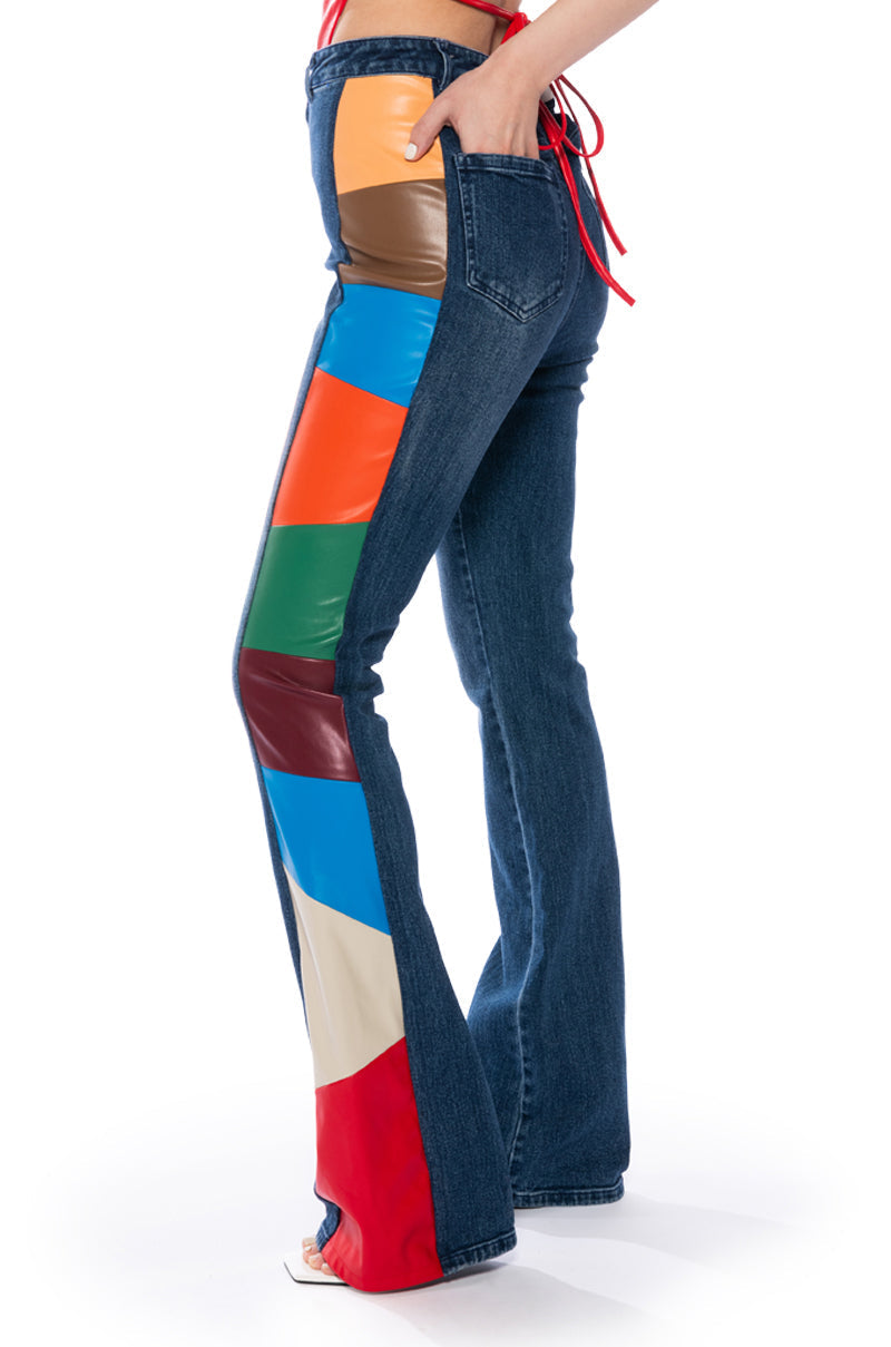 COLORS OF CULTURE HIGH RISE JEANS
