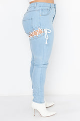 PEEK-A-BOOTY SKINNY JEANS