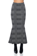 PLAID ABOUT YOU KNIT MERMAID MAXI SKIRT