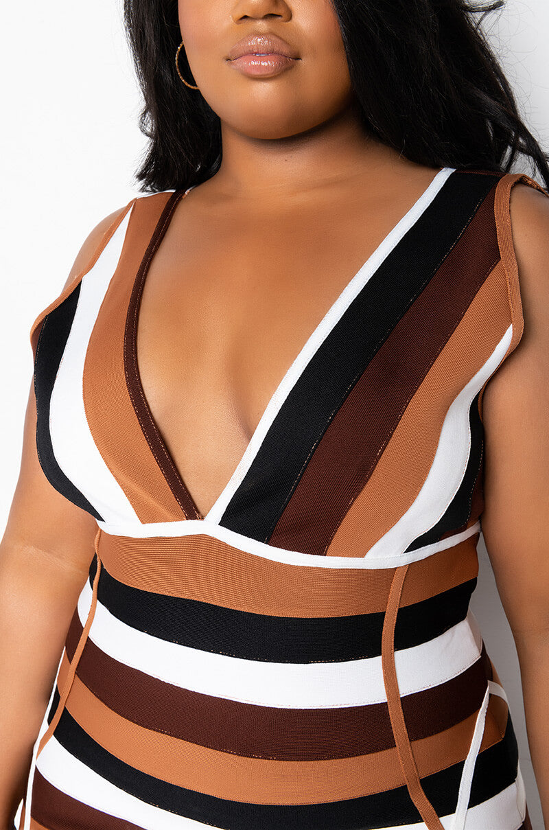 PLUS BETTER THAN THE HYPE BANDAGE MIDI DRESS