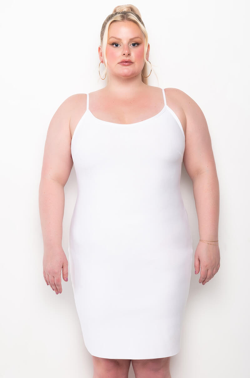 PLUS MIGHT BE IT MINI BANDAGE DRESS