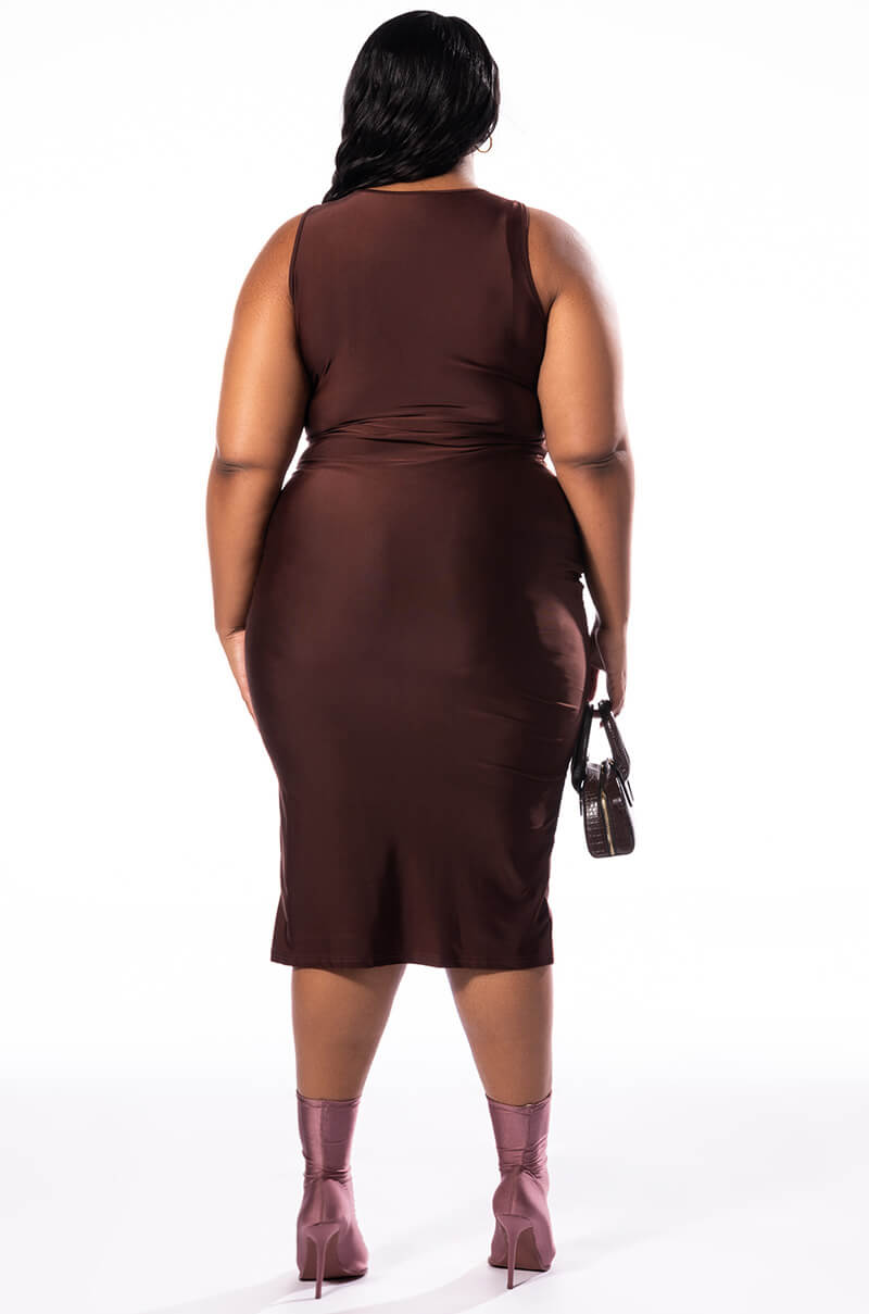 NO PROMISES MIDI DRESS