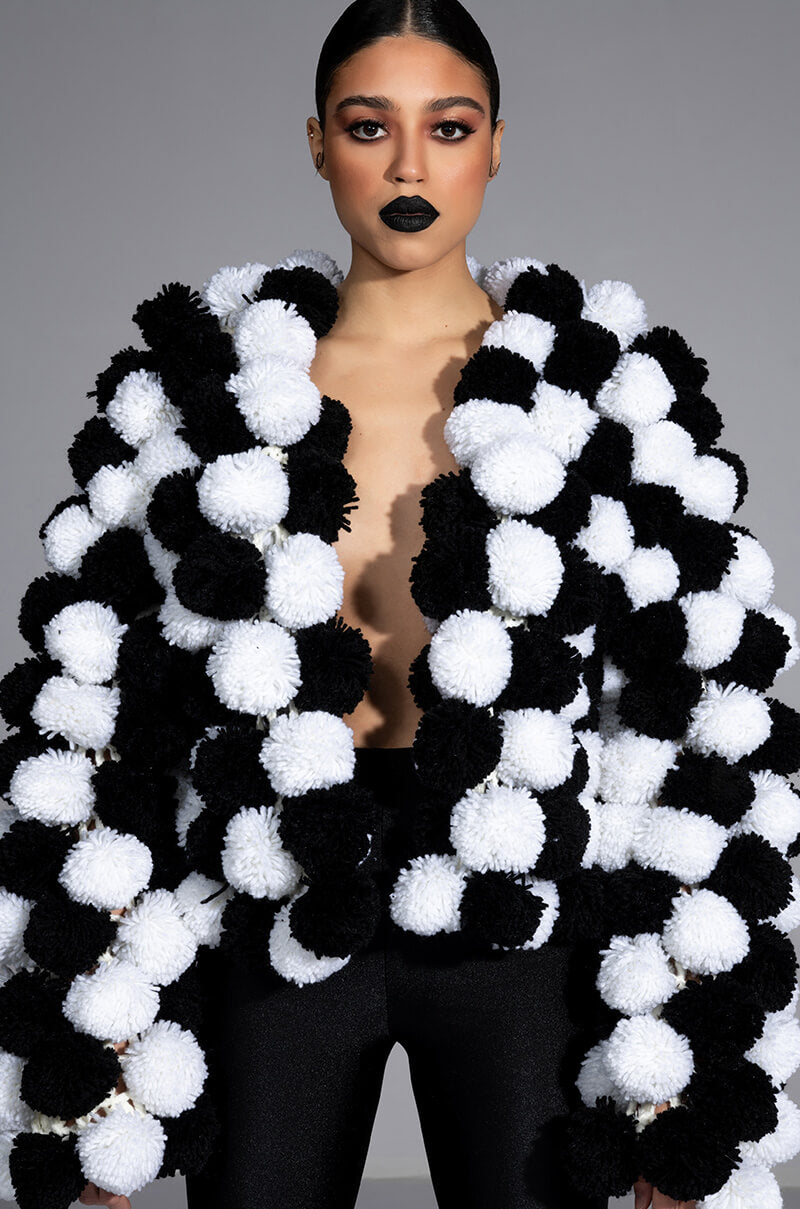 POM POM CARDIGAN