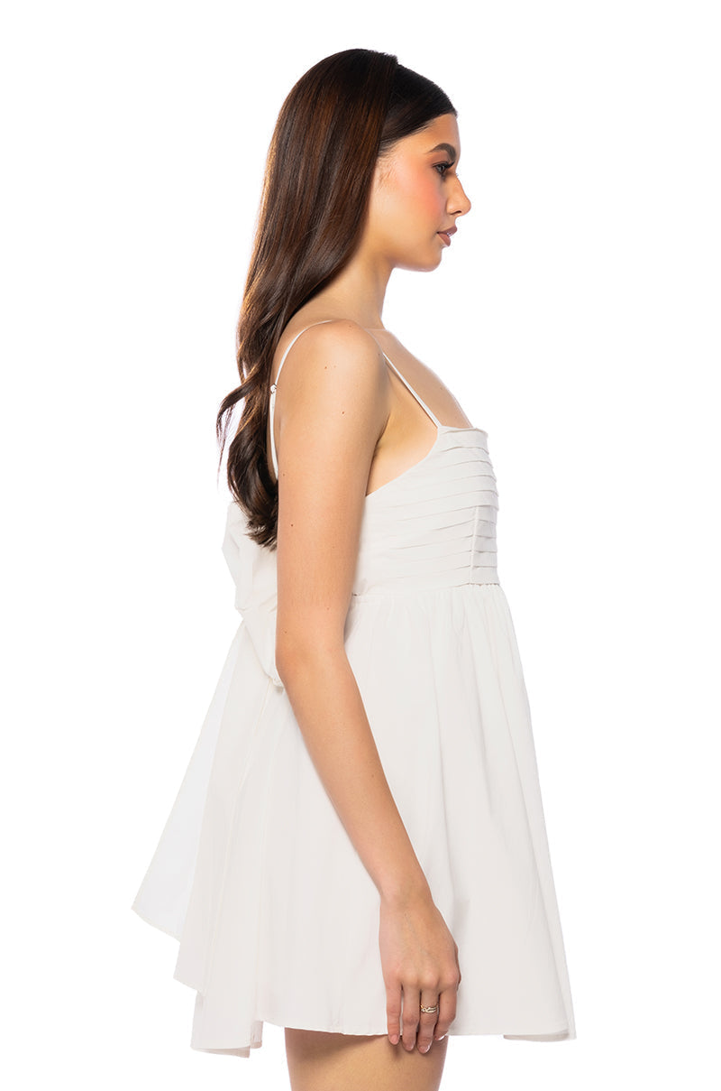 PRESLEY TIE BACK MINI DRESS