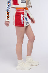PRO LEAGUE FAUX LEATHER MINI SKIRT